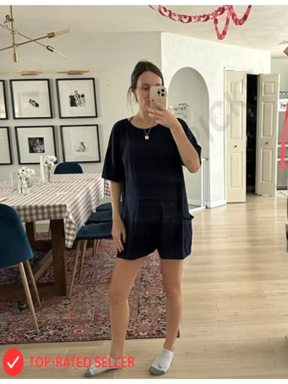 Oversized Athletic Romper Womens Jumpsuit with Pockets